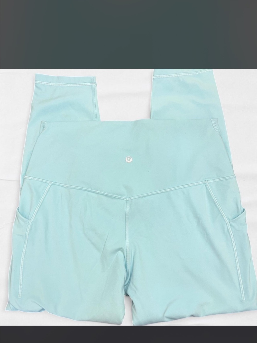 Lululemon Low Rise Leggings Aqua Blue Mint
26”
